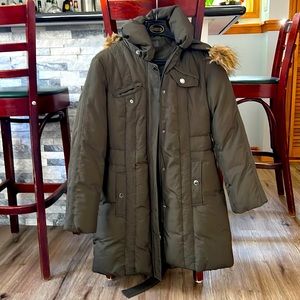 Kenneth Cole olive color coat